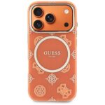 Case Guess IML Peony Dot MagSafe for  iPhone 17 Pro orange - imagine 3