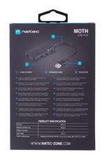 NATEC Hub USB 3.0 Moth (4 ports  black) - imagine 9