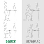Leitz Ergo Cosy Active Sit Stand Stool 2 in1 - imagine 11