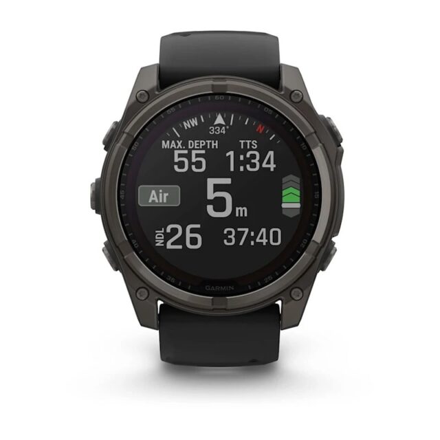 Garmin fenix 8 3.56 cm (1.4 ) 51 mm Digital 280 x 280 pixels Touchscreen Titanium Wi-Fi GPS (satellite) - imagine 8
