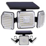 Maclean IP65 Solar LED Lamp with Motion and Dusk-to-Dawn Sensor IP65 4W 320lm 4000K Li-ion 1200 mAh 3 Operating Modes Floodlight Security Garden Entryway HQ - imagine 2