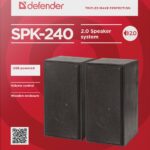 Defender SPK-240 loudspeaker Black Wired 6 W
