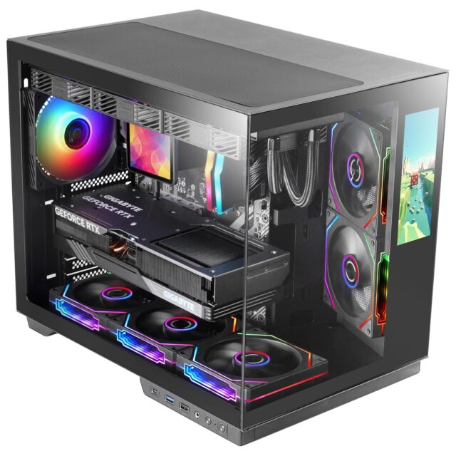 Mars Gaming MCMIRAGE computer case Midi Tower Black - imagine 2