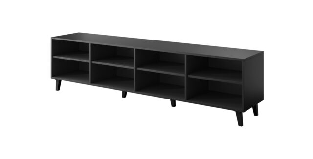 RTV cabinet ETNA 200x42x52 matte black - imagine 3