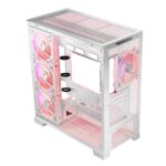 Modecom Volcano SPACE APEX ARGB MIDI Midi Tower White - imagine 7