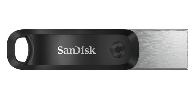 SanDisk iXpand USB flash drive 64 GB USB Type-A / Lightning 3.2 Gen 2 (3.1 Gen 2) Black  Silver - imagine 4