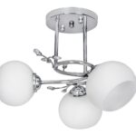 Activejet Classic ceiling chandelier pendant lamp IRMA nickel triple 3xE27 for living room