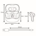 Audiocore wireless headphones  hybrid ANC  ENC  6 microphones  charging case  Tuya  AC591 PRO - imagine 17