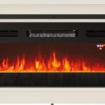 RTV GRANERO + fireplace cabinet 200x56.7x35 white/gloss white