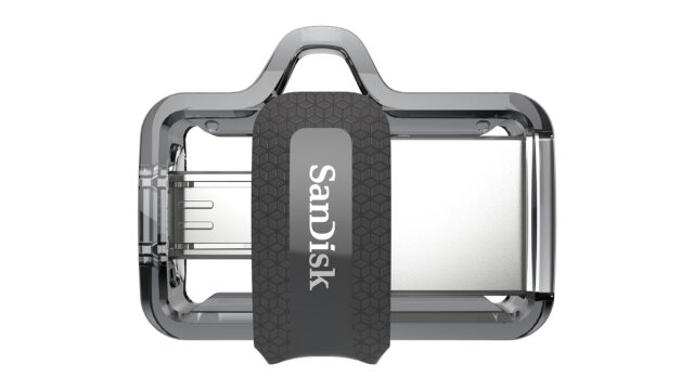 SanDisk Ultra Dual m3.0 USB flash drive 256 GB USB Type-A / Micro-USB 3.2 Gen 1 (3.1 Gen 1) Black  Silver  Transparent - imagine 2
