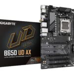 GIGABYTE B650 UD AX Motherboard - AMD Ryzen 9000 Series CPUs  6+2+2 Phases VRM  up to 7600MHz DDR5 (OC)  1xPCIe 5.0 + 2xPCIe 4.0 M.2  GbE LAN  WIFI 6  USB 3.2 Gen 2