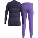 Thermal underwear - Odlo Set long ACTIVE WARM SET size 116 cm Black  Purple