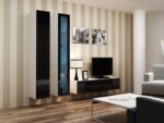 Cama TV stand VIGO 140 30/140/40 white/black gloss - imagine 11