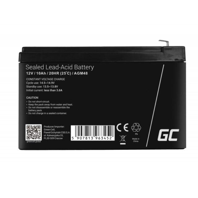 Green Cell AGM48 UPS battery Sealed Lead Acid (VRLA) 12 V 10 Ah - imagine 4