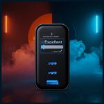 Network charger 3MK InCharge Lumin PD 67W QC4+ PPS AFC FCP SCP USB-A 2xUSB-C TFT with display black - imagine 8