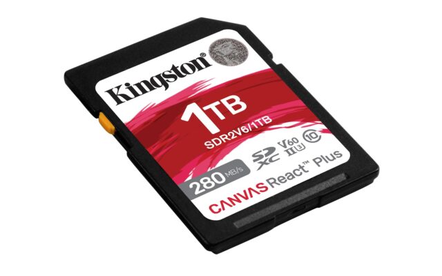 Kingston Technology 1TB Canvas React Plus SDXC UHS-II 280R/150W U3 V60 for Full HD/4K - imagine 4