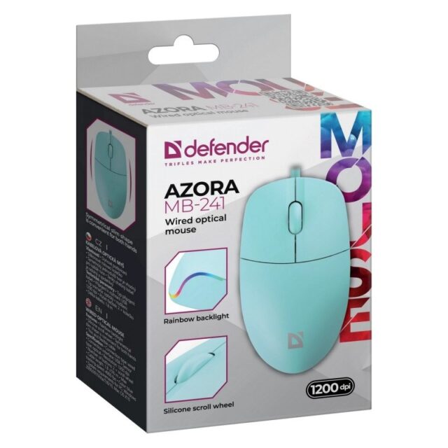 WIRED MOUSE DEFENDER AZORA MB-241 RF MINT 1200dpi 3P - imagine 4