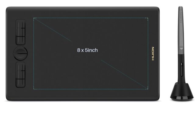 Huion Inspiroy H580X graphics tablet - imagine 6