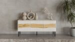 Cama INSERTO 3D TV cabinet 143.5x40x61.5 cashmere + LED - imagine 6