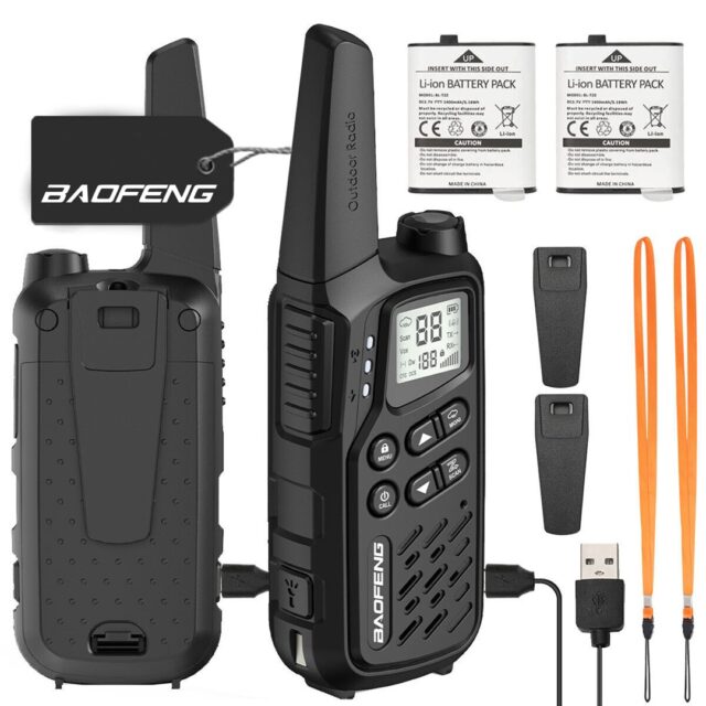 Walkie-Talkie Baofeng BF-T25E Black  2 pieces - imagine 3