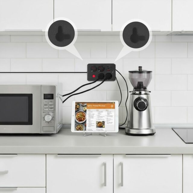 MACLEAN POWER STRIP 4 SOCKETS 3 USB PORTS MCE392 B - imagine 10