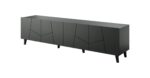 RTV cabinet ETNA 200x42x52 matte black - imagine 2