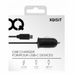 Car charger. Xqisit 2.4A USB-C 2.0 black 29288