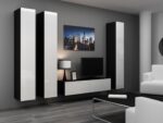 Cama TV stand VIGO 140 30/140/40 black/white gloss - imagine 13