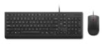 Lenovo Essential Wired Combo Black US Euro keyboard Mouse included Universal USB