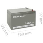 Qoltec 53045 AGM battery | 12V | 14Ah - imagine 6