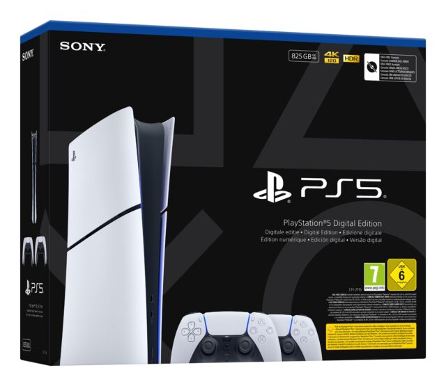 Sony Playstation 5 Slim Digital 825 GB Wi-Fi Black  White - imagine 3
