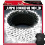 EXTRALINK LAMPKI CHOINKOWE 100 LED BIAŁE ZIMNE ZEWNĘTRZNE WEWNĘTRZNE NA BATERIE 10M
