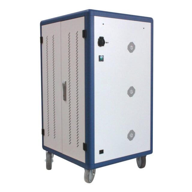 Techly I-CABINET-30DUTY portable device management cart/cabinet White  Blue - imagine 3