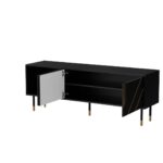 Cama 3D MOUNTAIN TV cabinet 154x40x55 black + gold - imagine 2