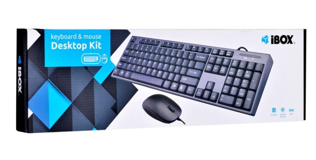 iBox IKMS606 keyboard Mouse included Home USB QWERTY UK English Black - imagine 7