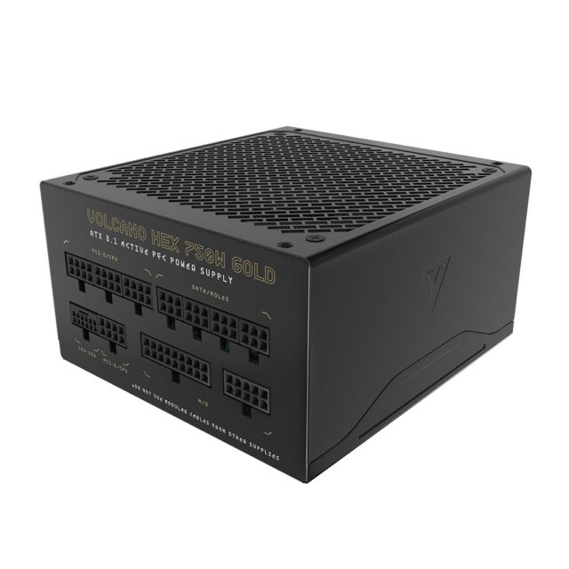 MODECOM Power Supply VOLCANO HEX GOLD 750W ATX3.1 - imagine 7