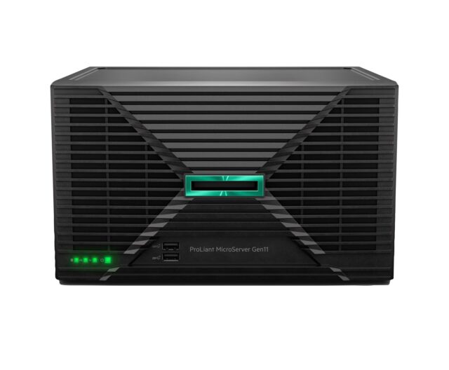 HPE ProLiant MicroServer Gen11 G7400 2-core VROC 4LFF-NHP 180W External PS Compute Module Server - imagine 5