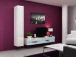 Cama TV stand VIGO NEW 30/180/40 white/white gloss - imagine 2