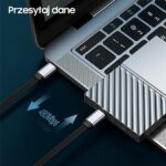 USAMS adapter 4-in-1 2xUSB-C / USB-C to USB-A / USB-C to Lightning 60W steel SJ560USB01 (US-SJ560) - imagine 6