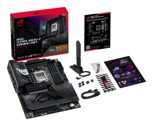 ASUS ROG Strix X870-F Gaming WiFi AMD X870 Motherboard AM5 Socket ATX - imagine 12