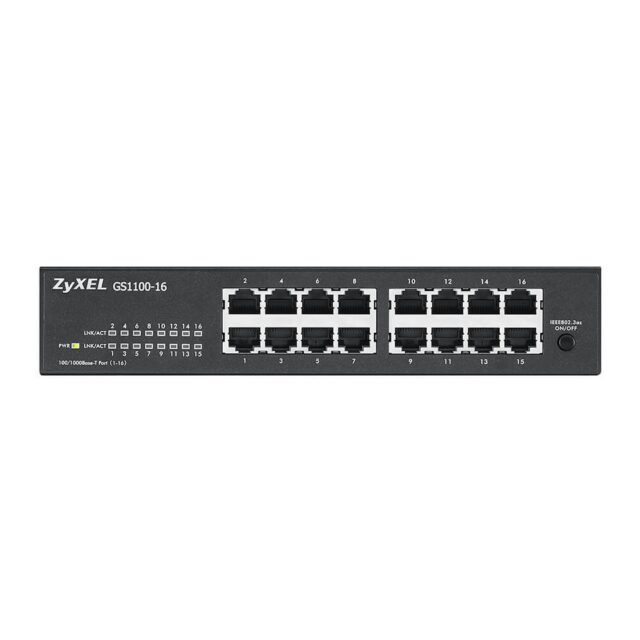Zyxel GS1100-16 Unmanaged Gigabit Ethernet (10/100/1000) - imagine 8