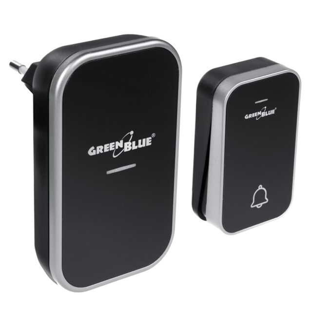 GreenBlue GB157 B Kinetic Battery-free Wireless Dorr Bell  Melodies  Black  Range up to 200m  IP44 - imagine 4