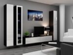 Cama TV Stand VIGO '180' 30/180/40 black/white gloss - imagine 11