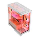 Modecom Volcano SPACE APEX ARGB MIDI Midi Tower White - imagine 11