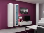 Cama Full cabinet VIGO '180' 180/40/30 white/white gloss - imagine 27