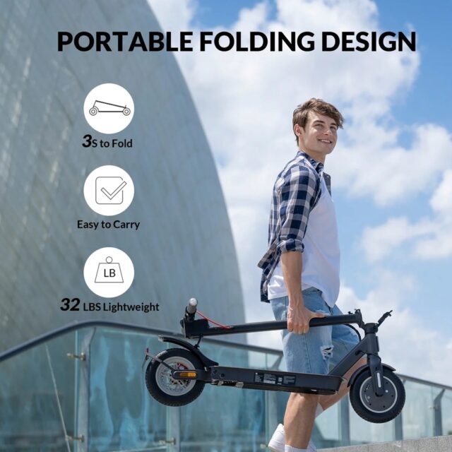 Invanti ES09 (V30 Pro) 350W electric scooter  30–35 km - imagine 8