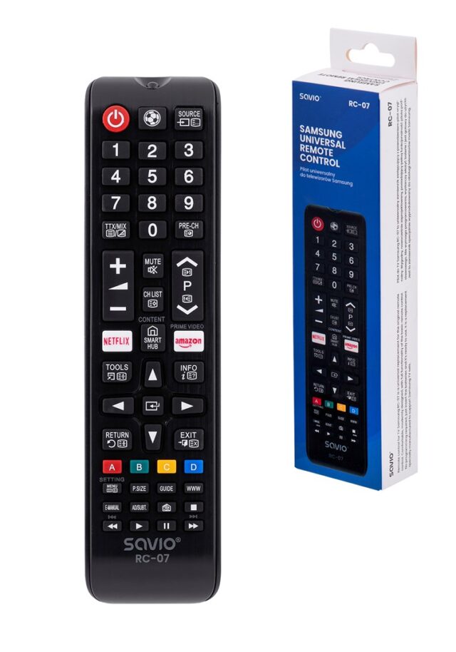 Savio SAVIO Universal remote controller/replacement for SAMSUNG TV RC-07 IR Wireless TV - imagine 8