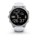 Garmin Fenix 8 3.3 cm (1.3 ) AMOLED 43 mm Digital 416 x 416 pixels Touchscreen Silver Wi-Fi GPS (satellite) - imagine 3