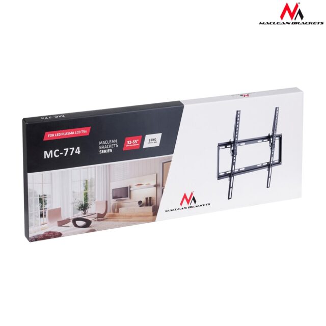 Maclean MC-774 TV stand 32-55  max vesa 400x400 35kg - imagine 6