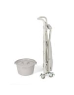 TIMAGO TGR-R KT 023C Toilet chair on wheels folding portable toilet for seniors - imagine 3